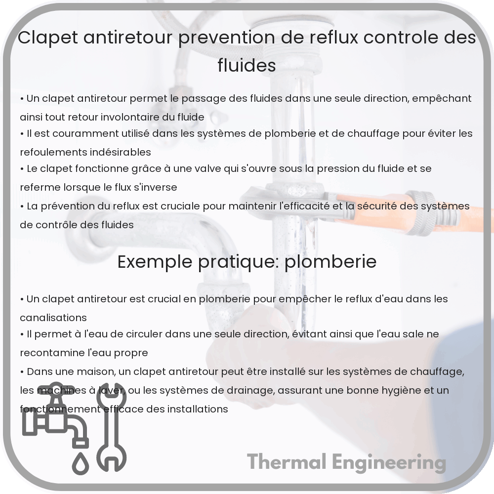 Clapet Antiretour | Prévention de Reflux, Contrôle des Fluides