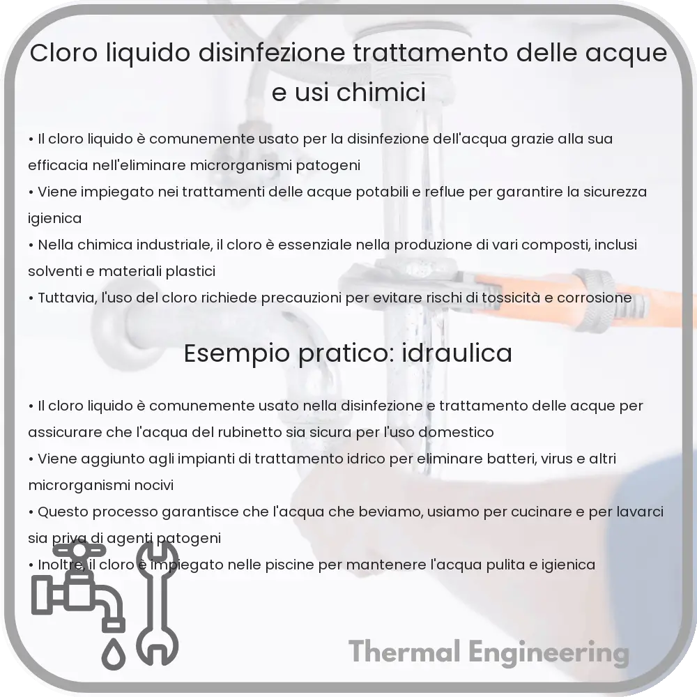 Cloro Liquido | Disinfezione, Trattamento delle Acque e Usi Chimici