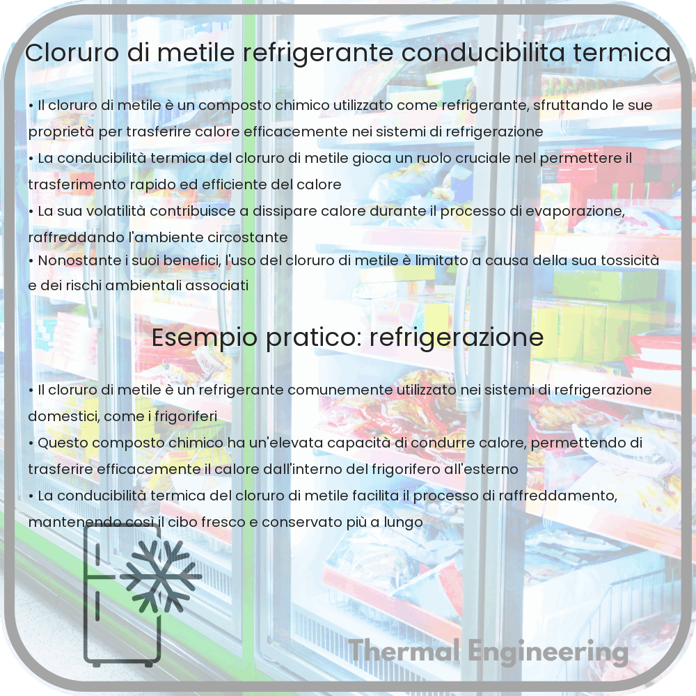 Cloruro di Metile | Refrigerante, Conducibilità Termica