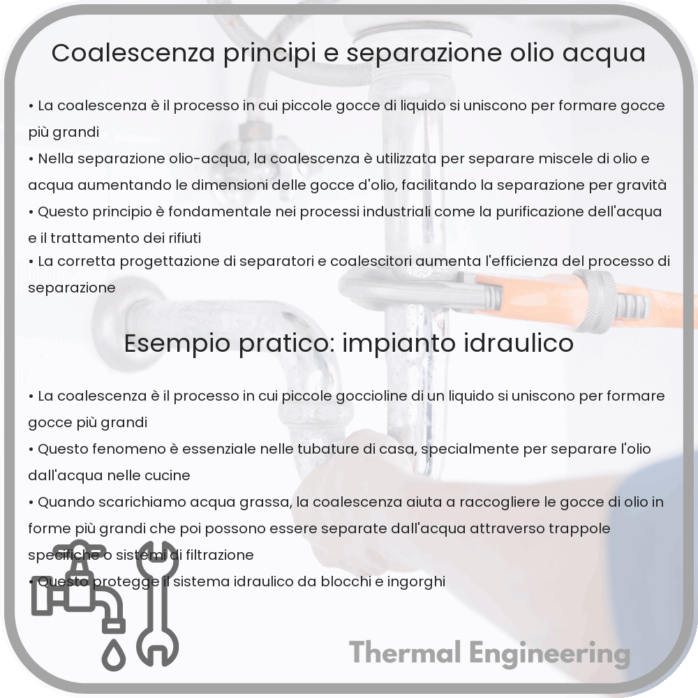 Coalescenza | Principi e Separazione Olio-Acqua