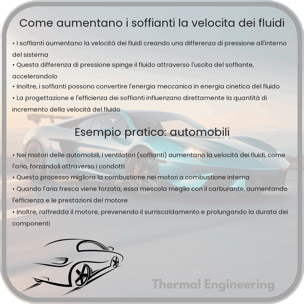 Come Aumentano i Soffianti la Velocità dei Fluidi?
