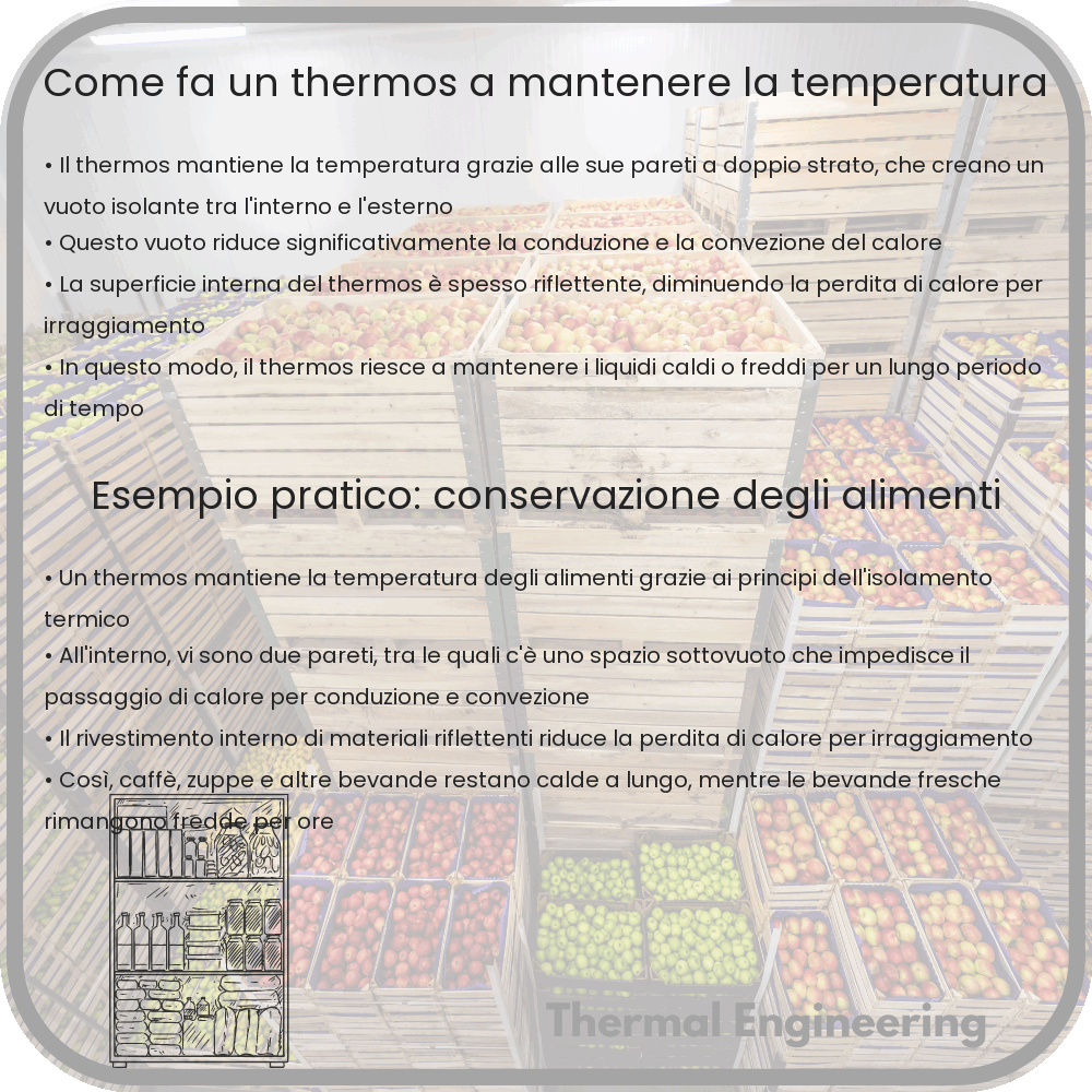 Come Fa un Thermos a Mantenere la Temperatura?