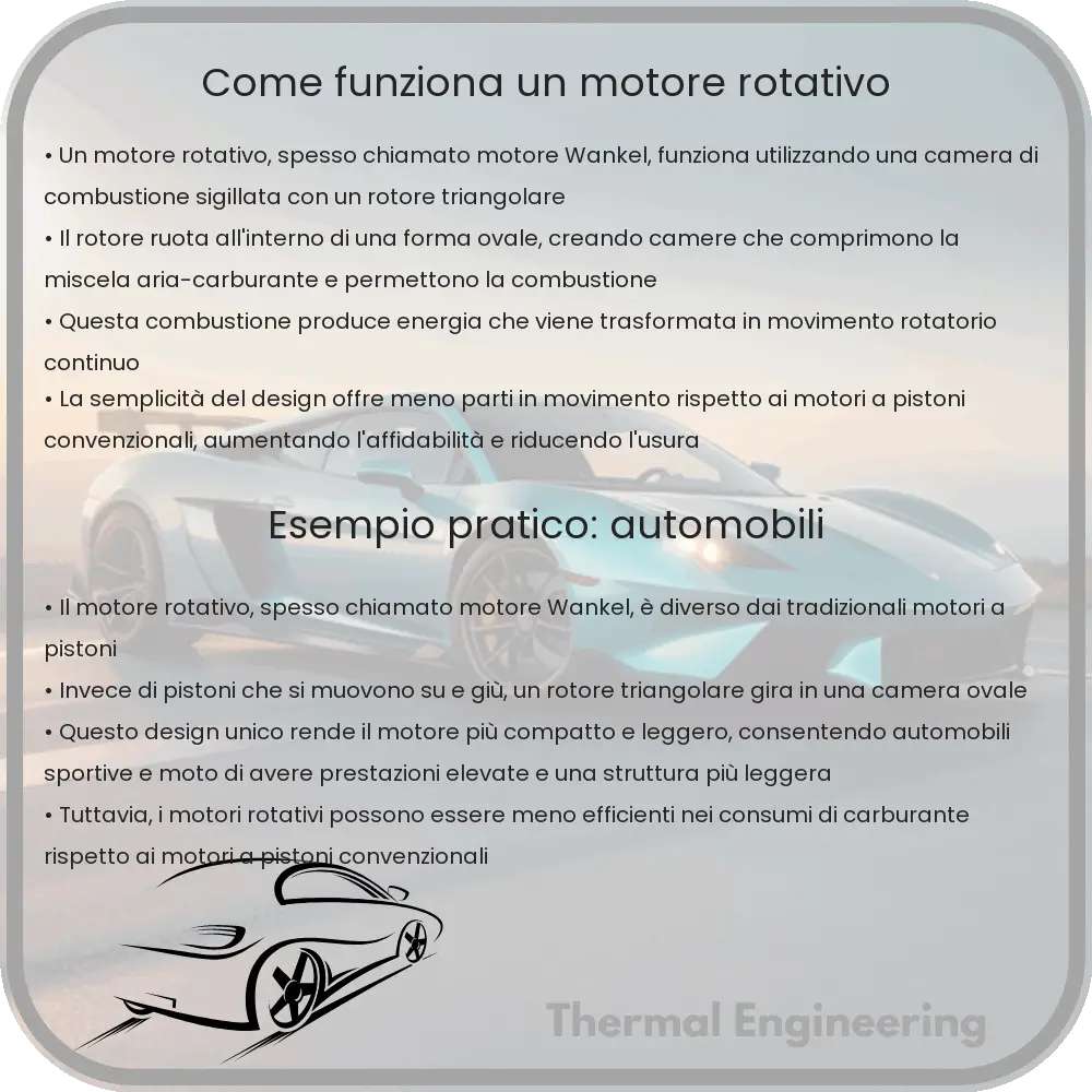 Come funziona un motore rotativo