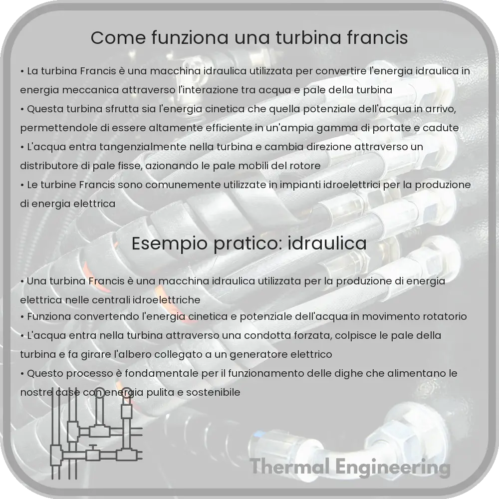 Come funziona una turbina Francis