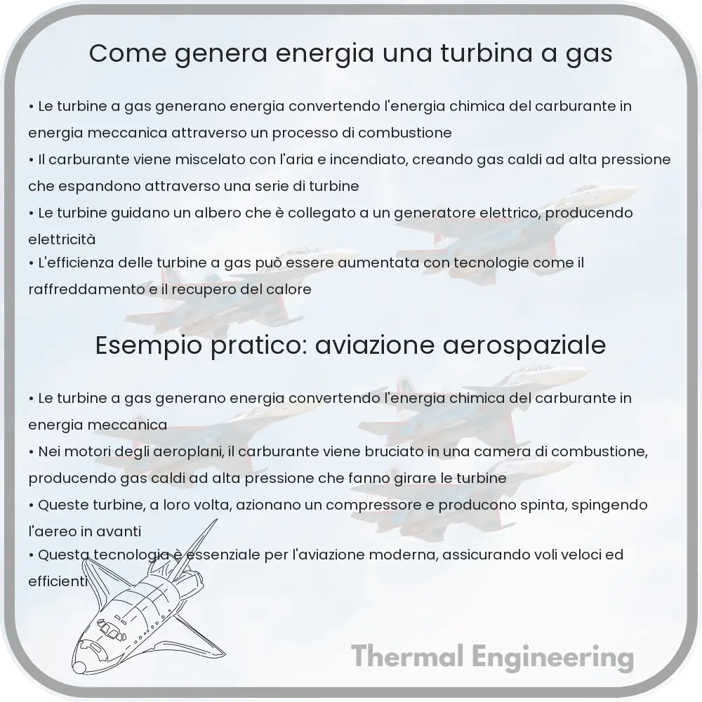 Come genera energia una turbina a gas