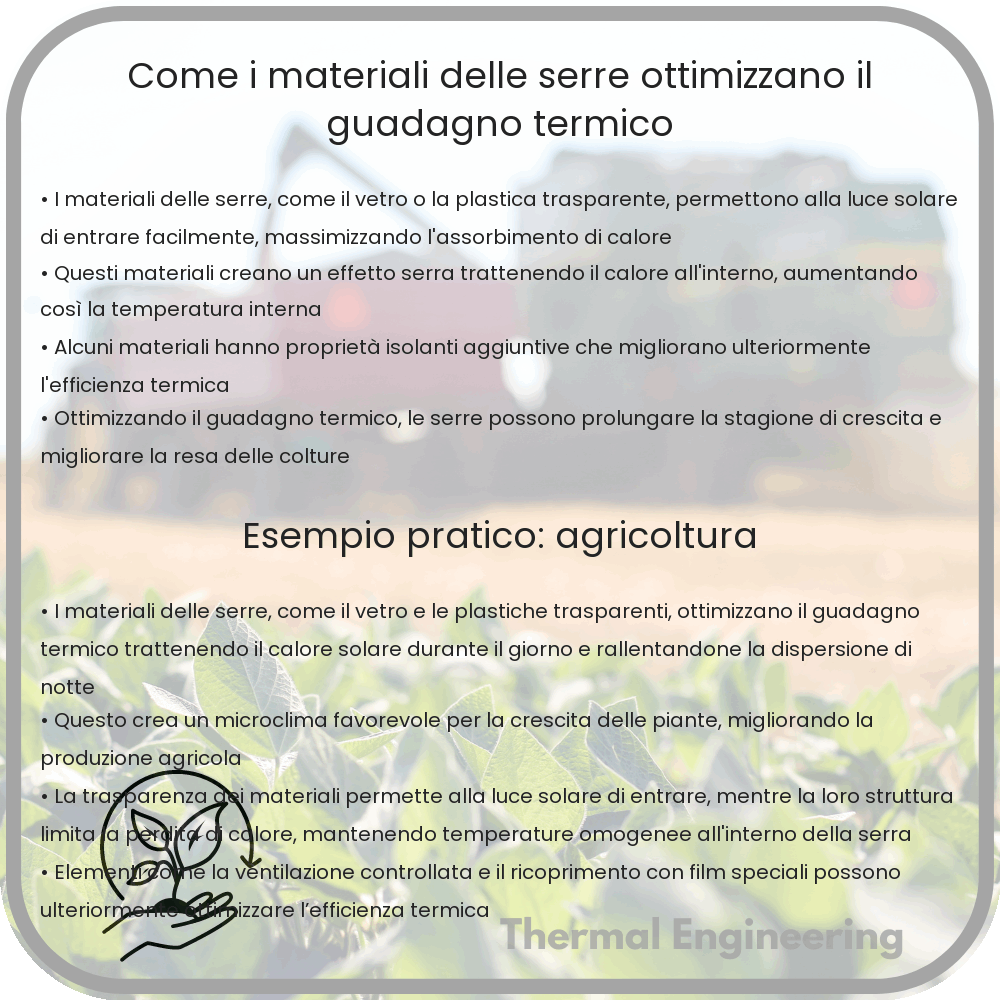 Come i materiali delle serre ottimizzano il guadagno termico