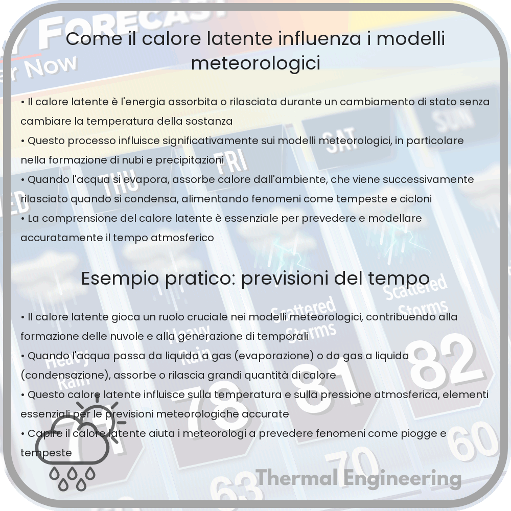 Come il calore latente influenza i modelli meteorologici