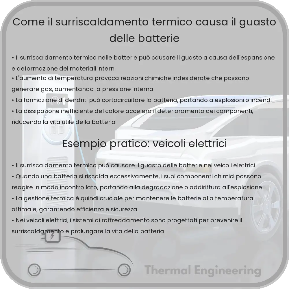 Come il surriscaldamento termico causa il guasto delle batterie