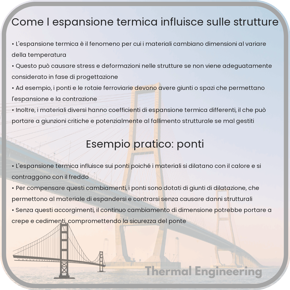 Come l'espansione termica influisce sulle strutture