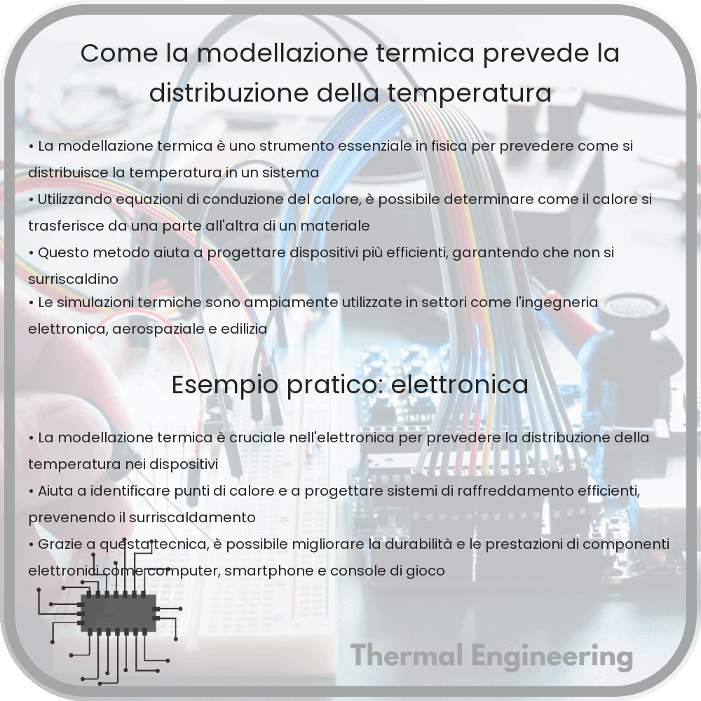 Come la modellazione termica prevede la distribuzione della temperatura