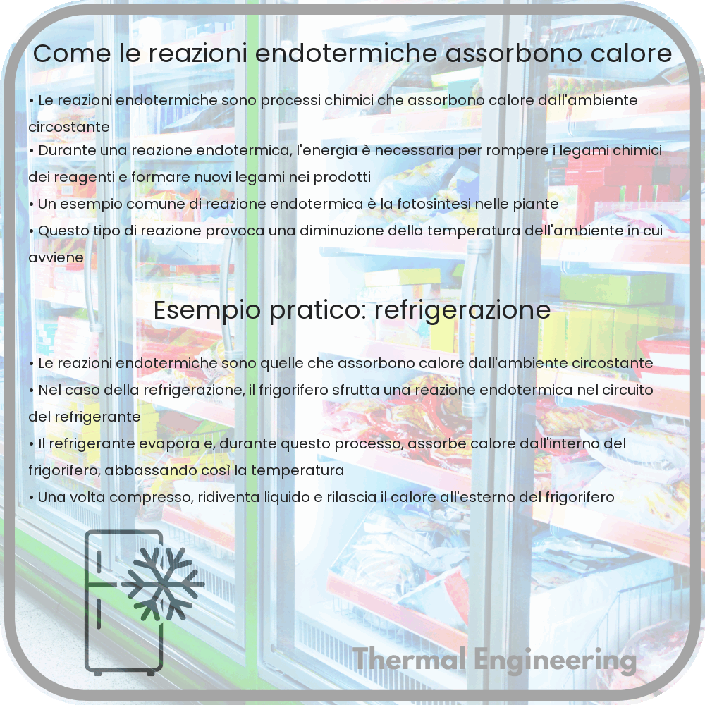 Come le reazioni endotermiche assorbono calore