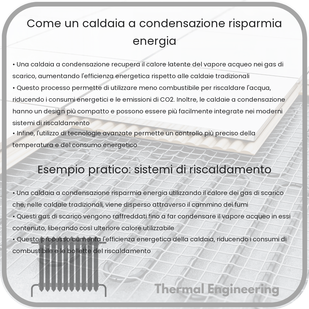 Come un Caldaia a Condensazione Risparmia Energia
