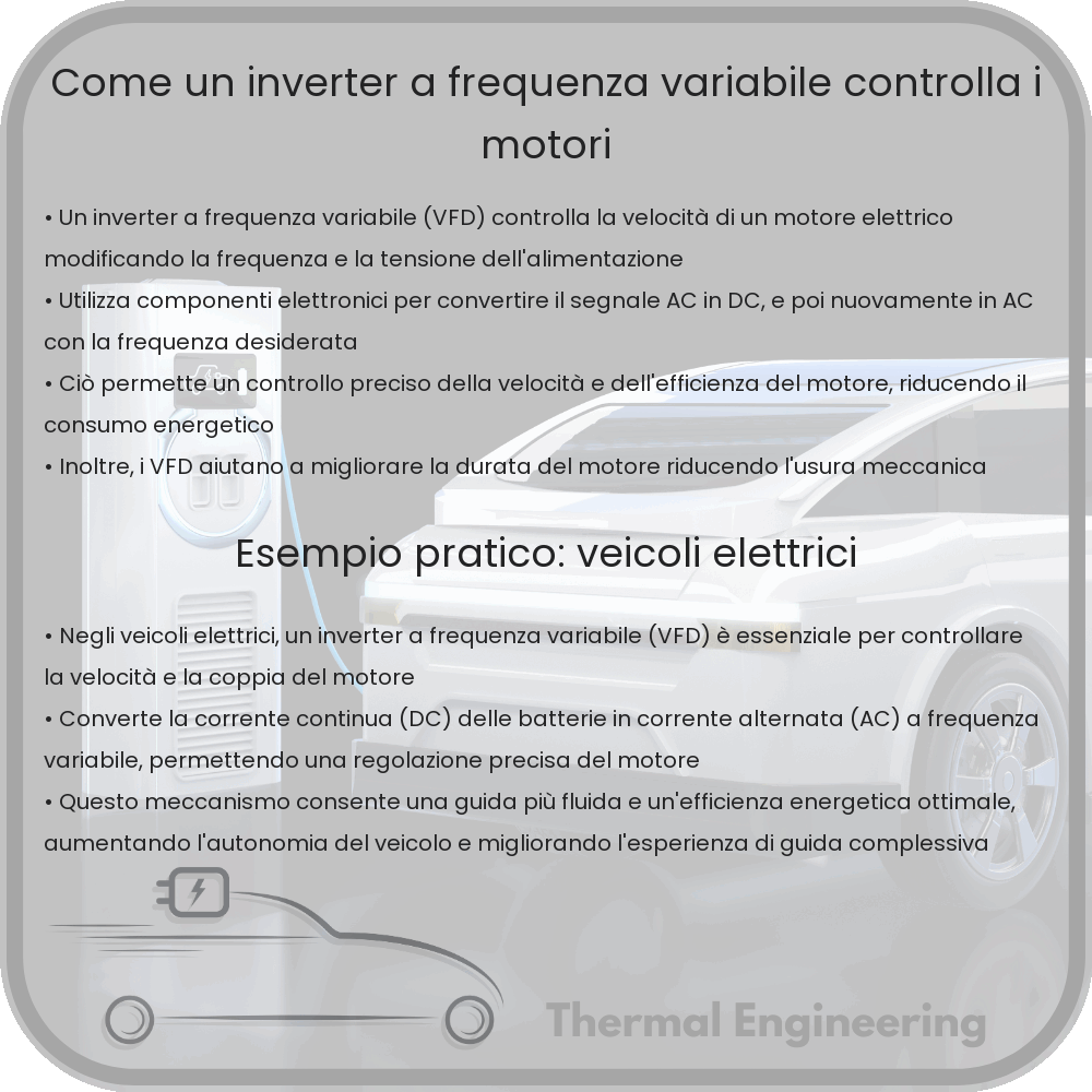 Come un inverter a frequenza variabile controlla i motori