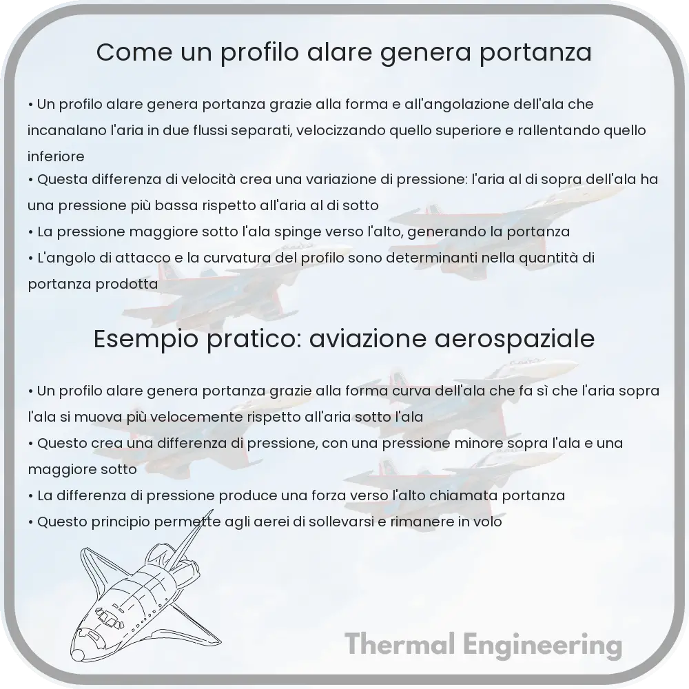 Come un profilo alare genera portanza