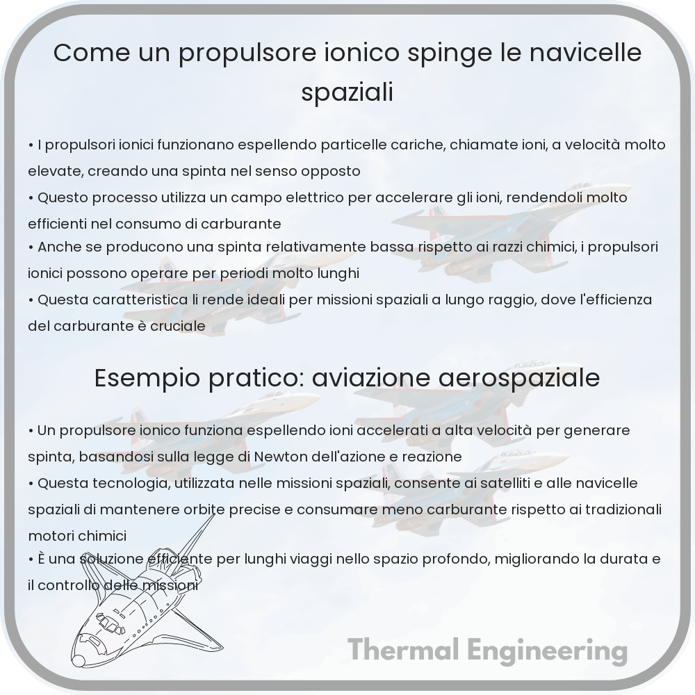 Come un propulsore ionico spinge le navicelle spaziali