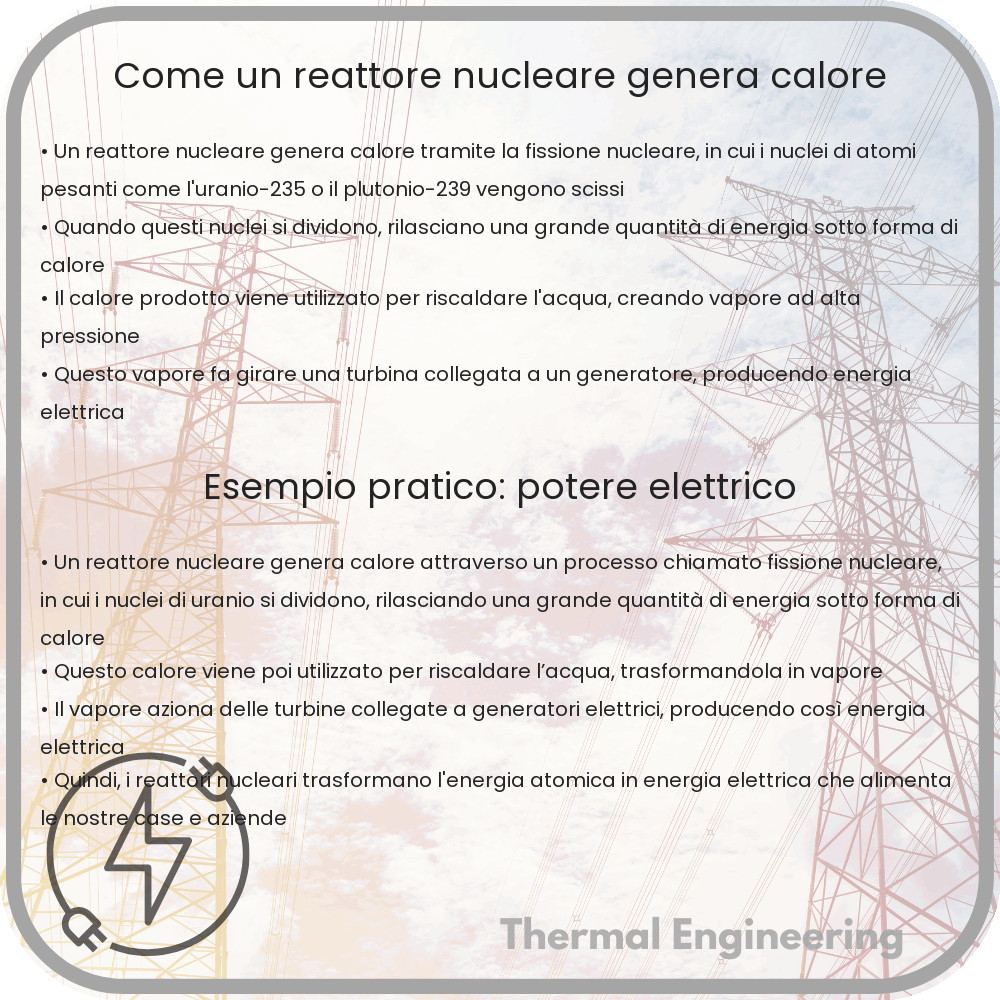 Come un reattore nucleare genera calore