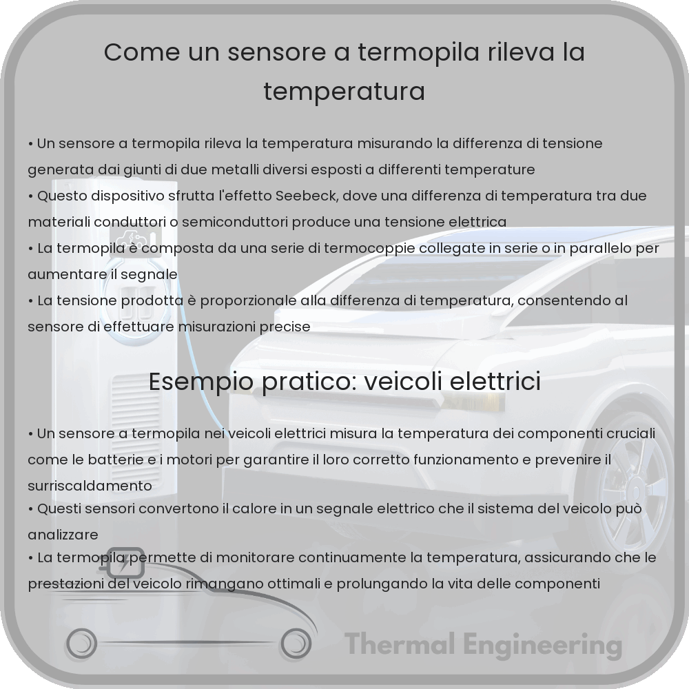 Come un sensore a termopila rileva la temperatura