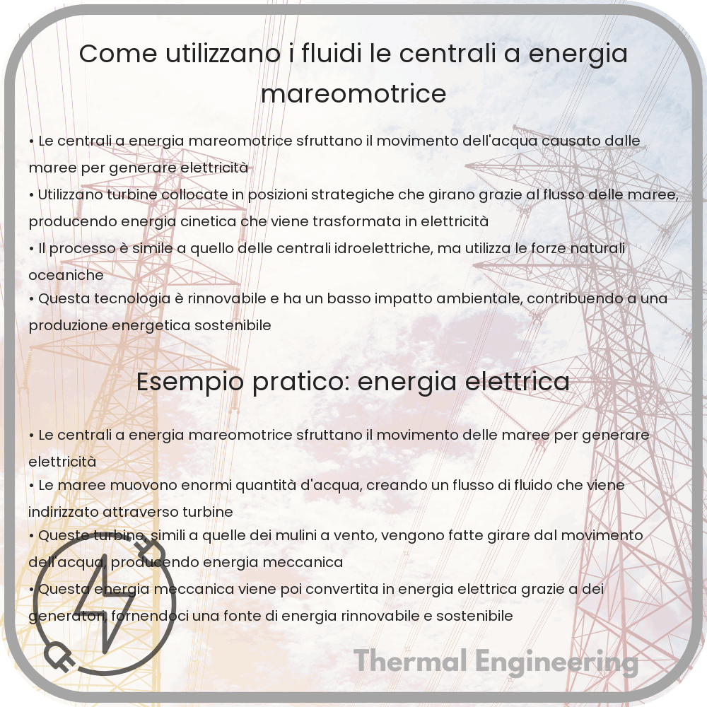 Come Utilizzano i Fluidi le Centrali a Energia Mareomotrice?