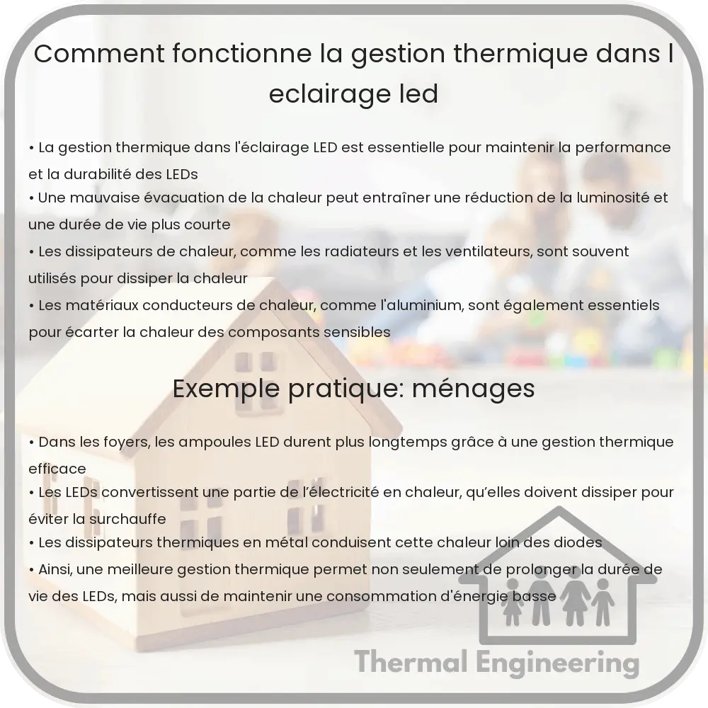 Comment fonctionne la gestion thermique dans l'éclairage LED