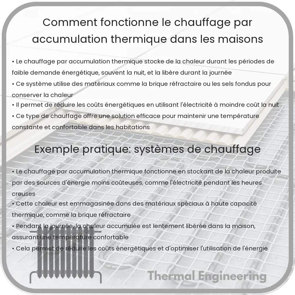 Comment fonctionne le chauffage par accumulation thermique dans les maisons