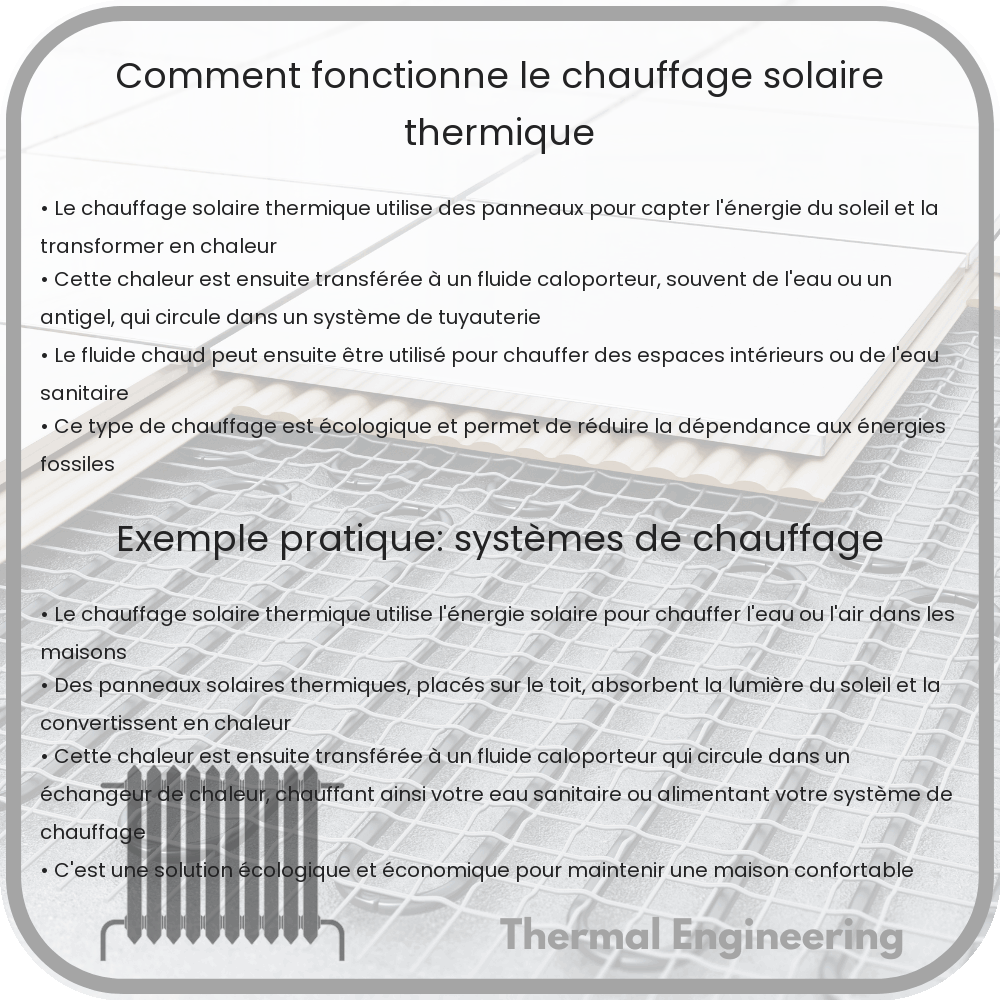 Comment Fonctionne le Chauffage Solaire Thermique ?
