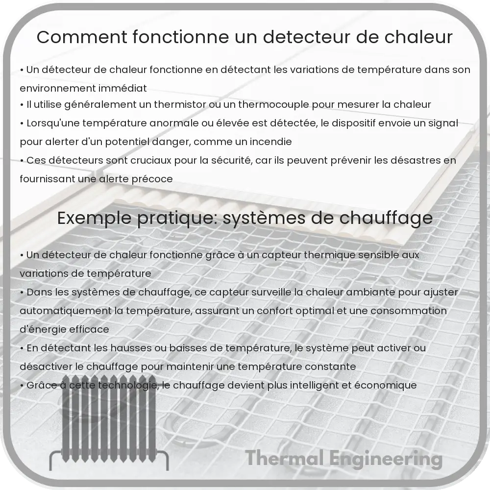 Comment fonctionne un détecteur de chaleur