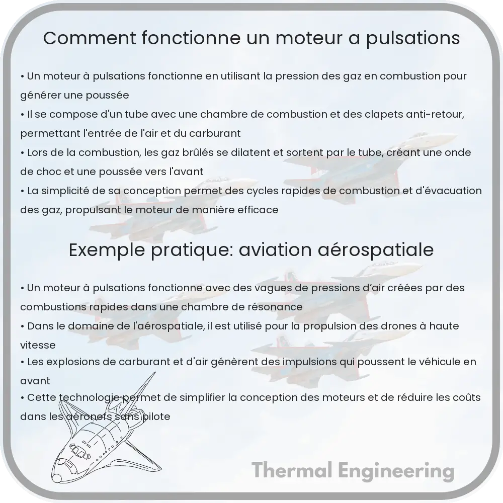 Comment fonctionne un moteur à pulsations