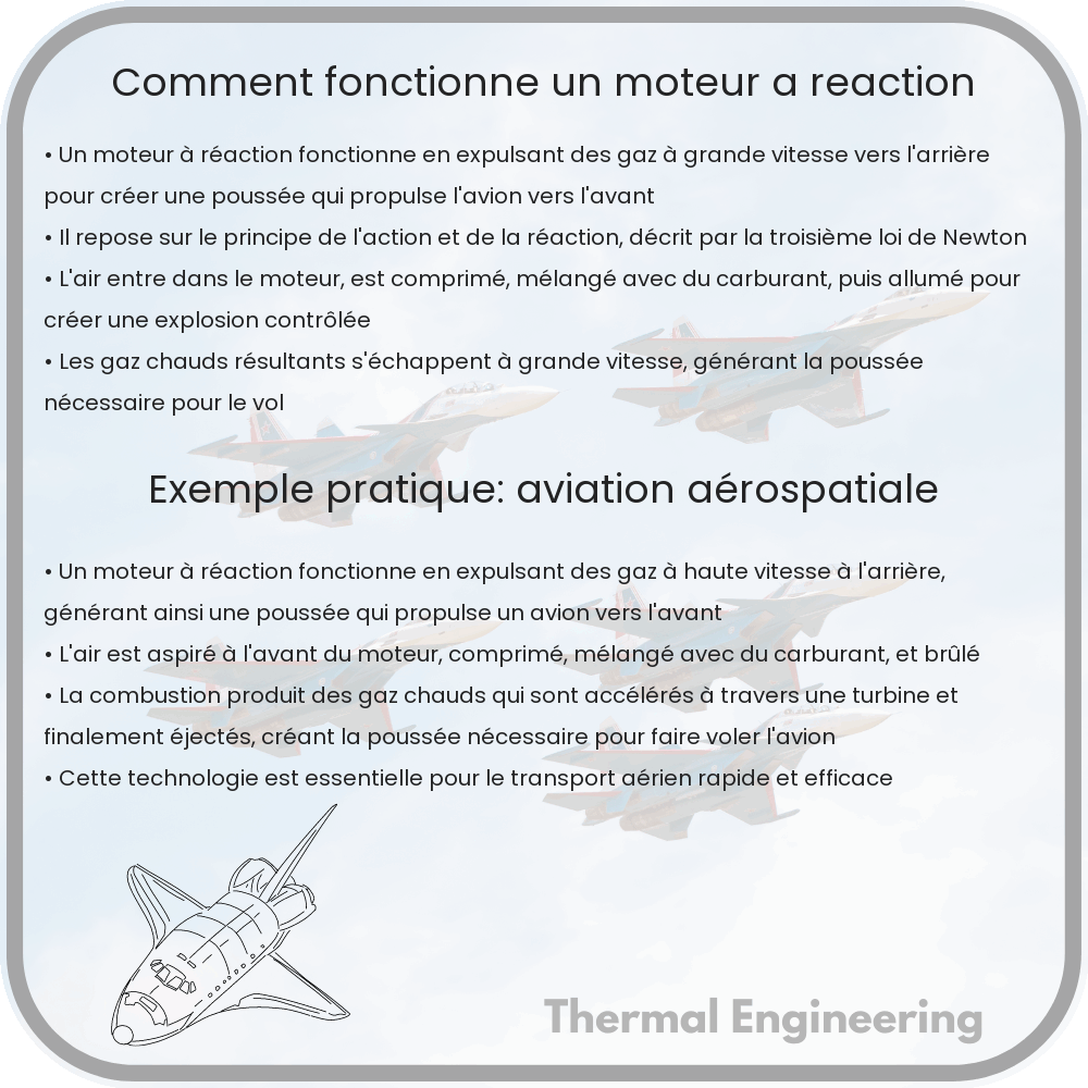 Comment fonctionne un moteur à réaction
