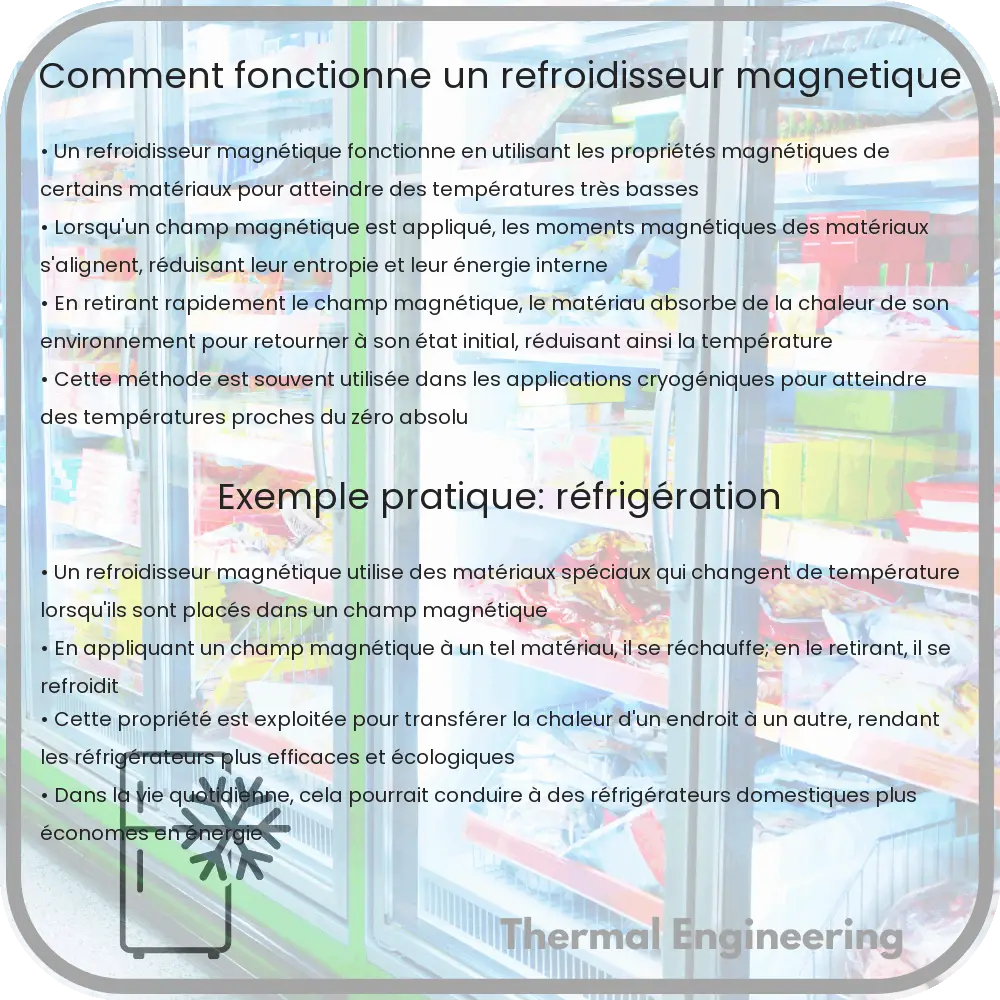 Comment fonctionne un refroidisseur magnétique