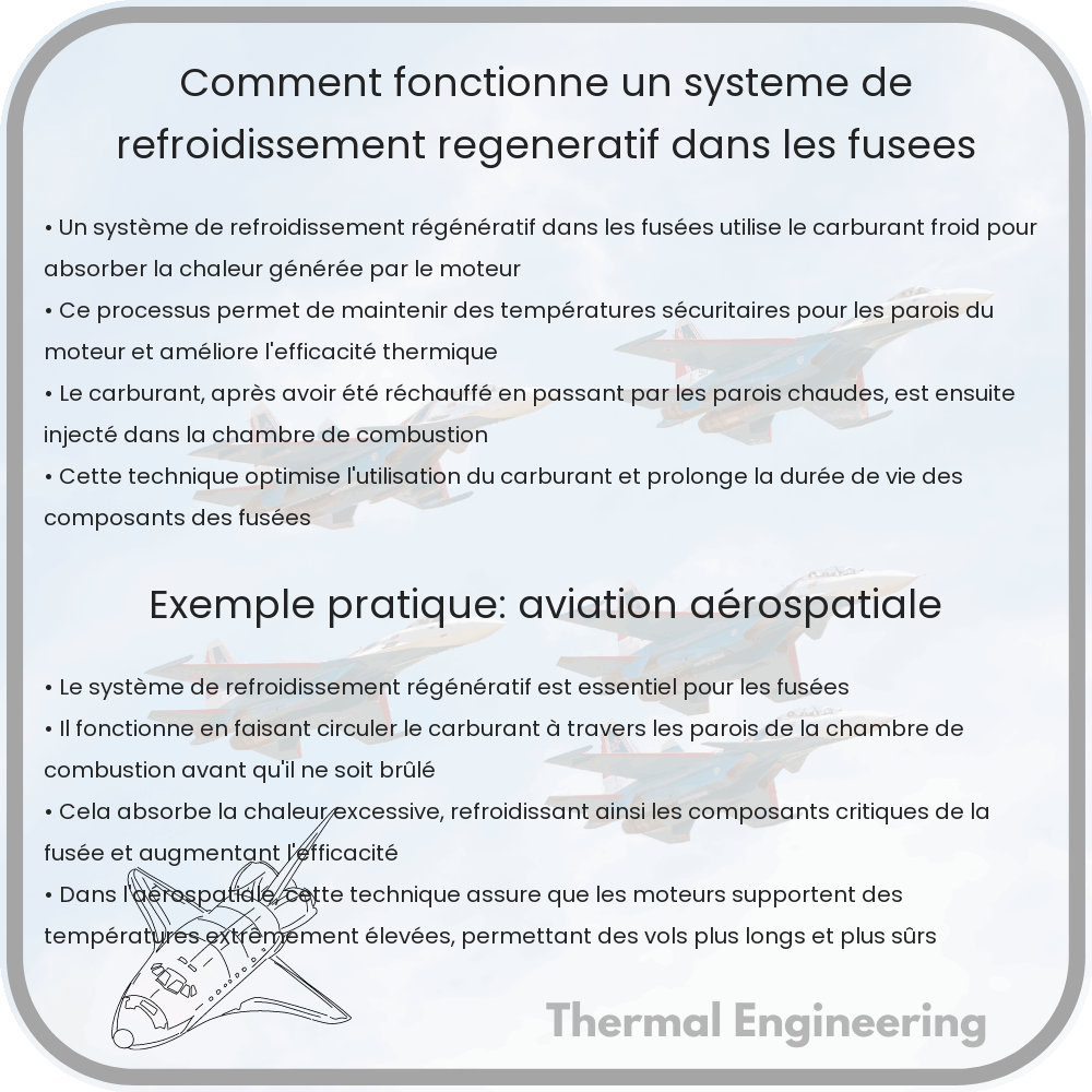 Comment fonctionne un système de refroidissement régénératif dans les fusées