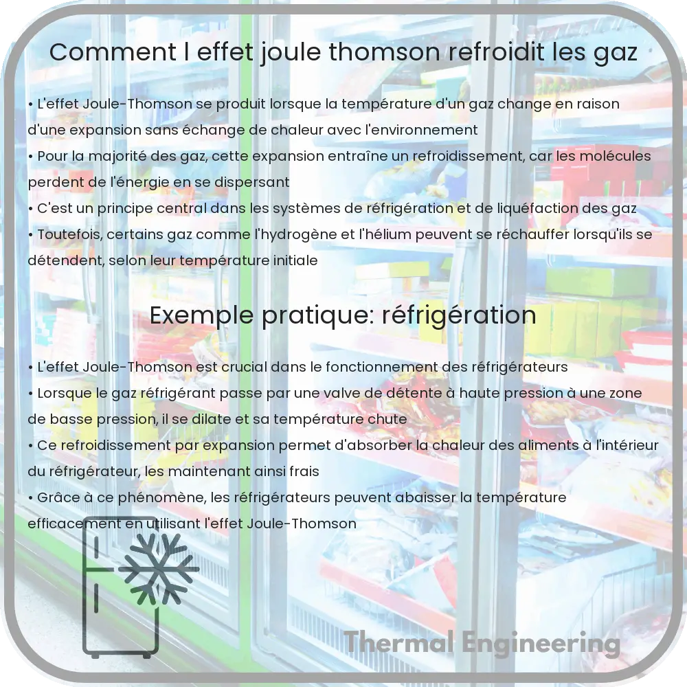 Comment l'effet Joule-Thomson refroidit les gaz
