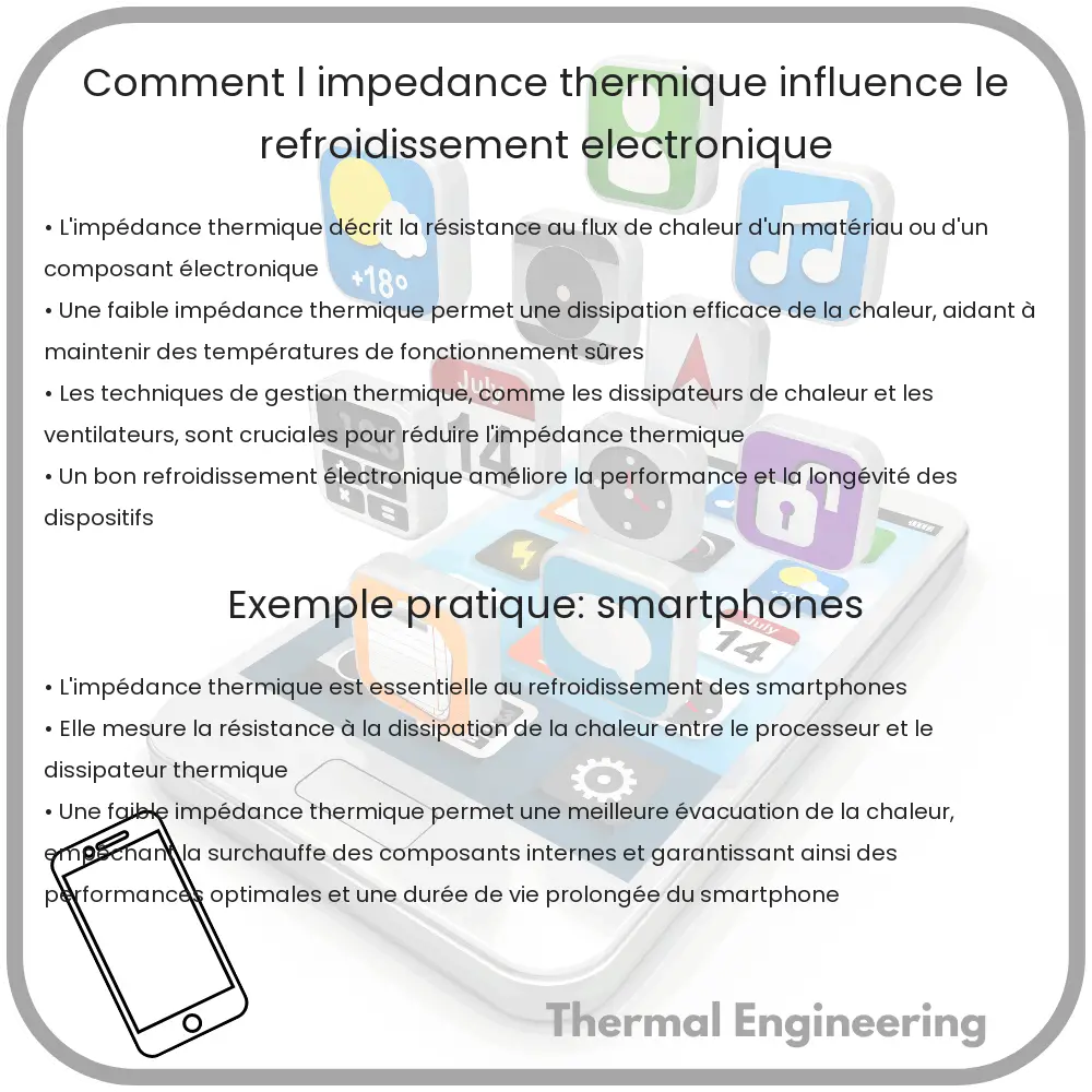 Comment l'impédance thermique influence le refroidissement électronique