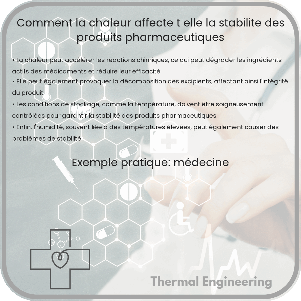 Comment la chaleur affecte-t-elle la stabilité des produits pharmaceutiques?