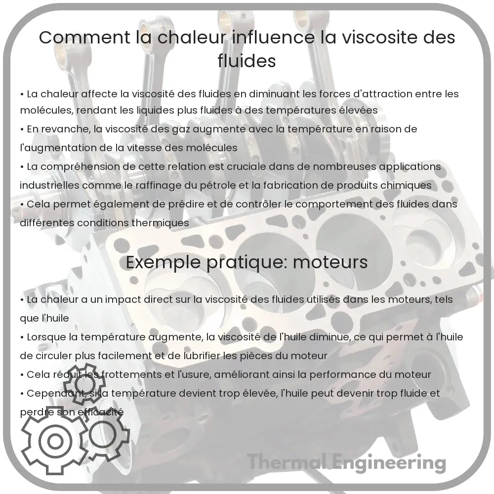 Comment la chaleur influence la viscosité des fluides