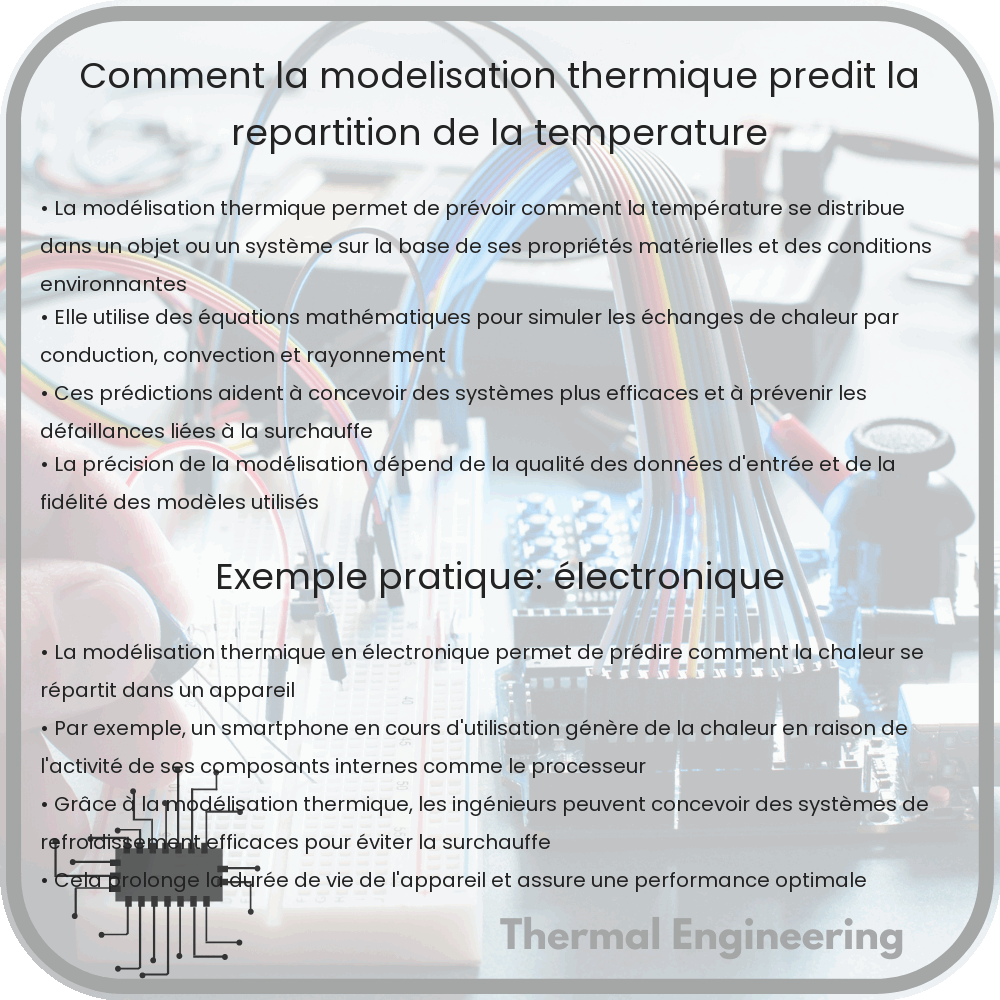 Comment la modélisation thermique prédit la répartition de la température