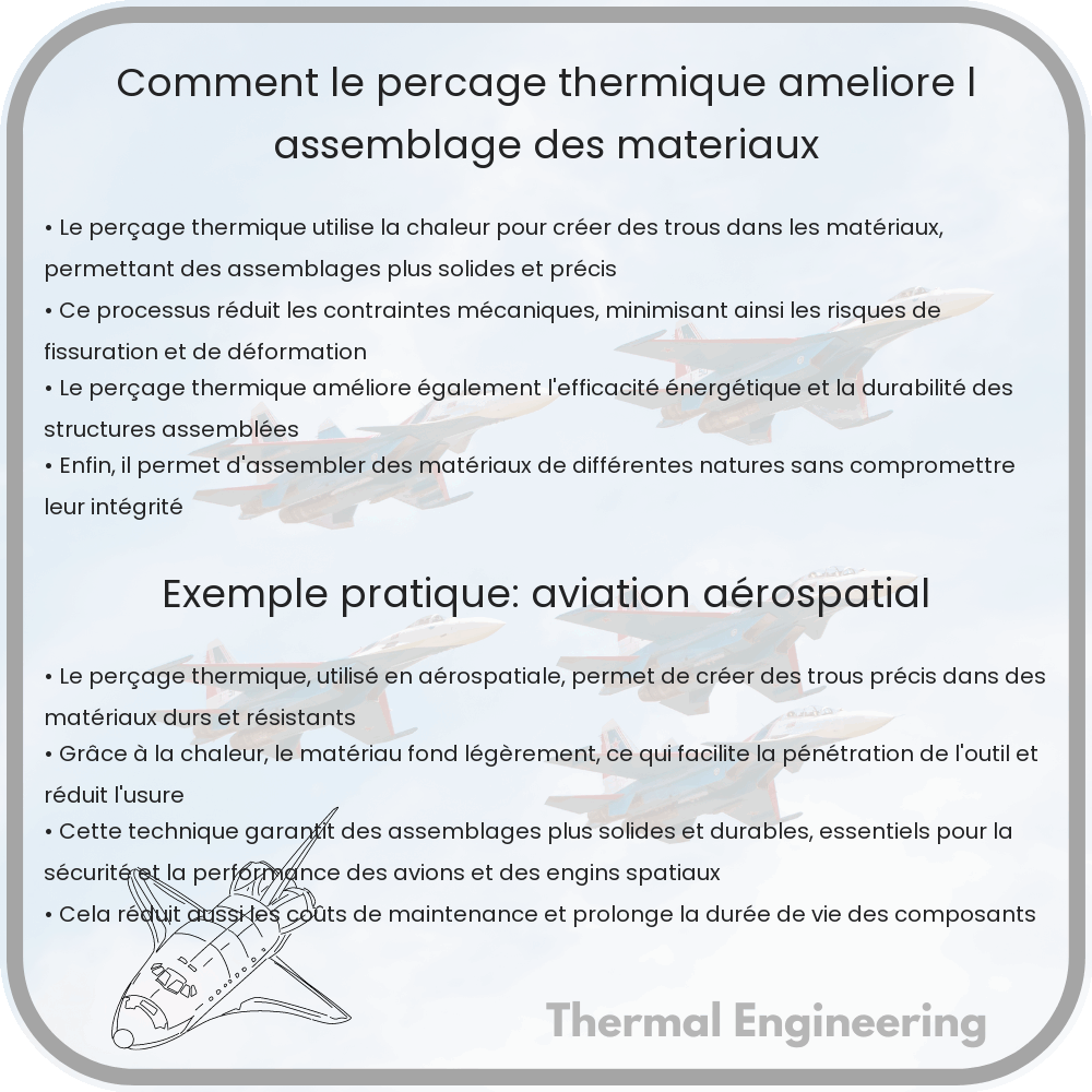 Comment le perçage thermique améliore l'assemblage des matériaux