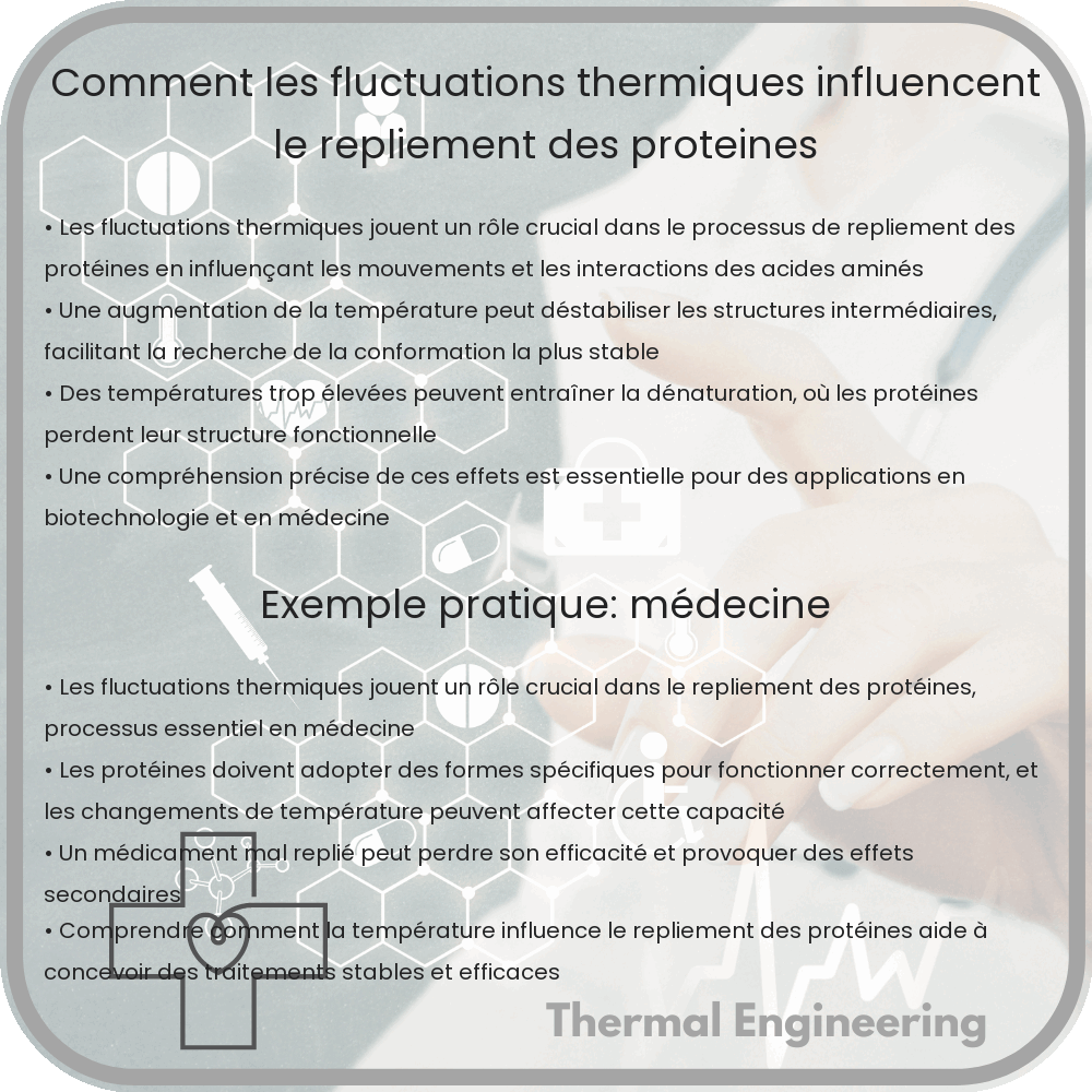Comment les fluctuations thermiques influencent le repliement des protéines