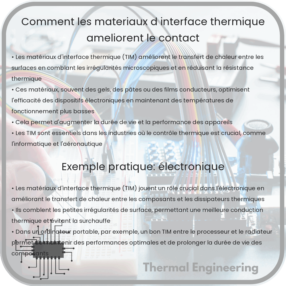 Comment les matériaux d'interface thermique améliorent le contact