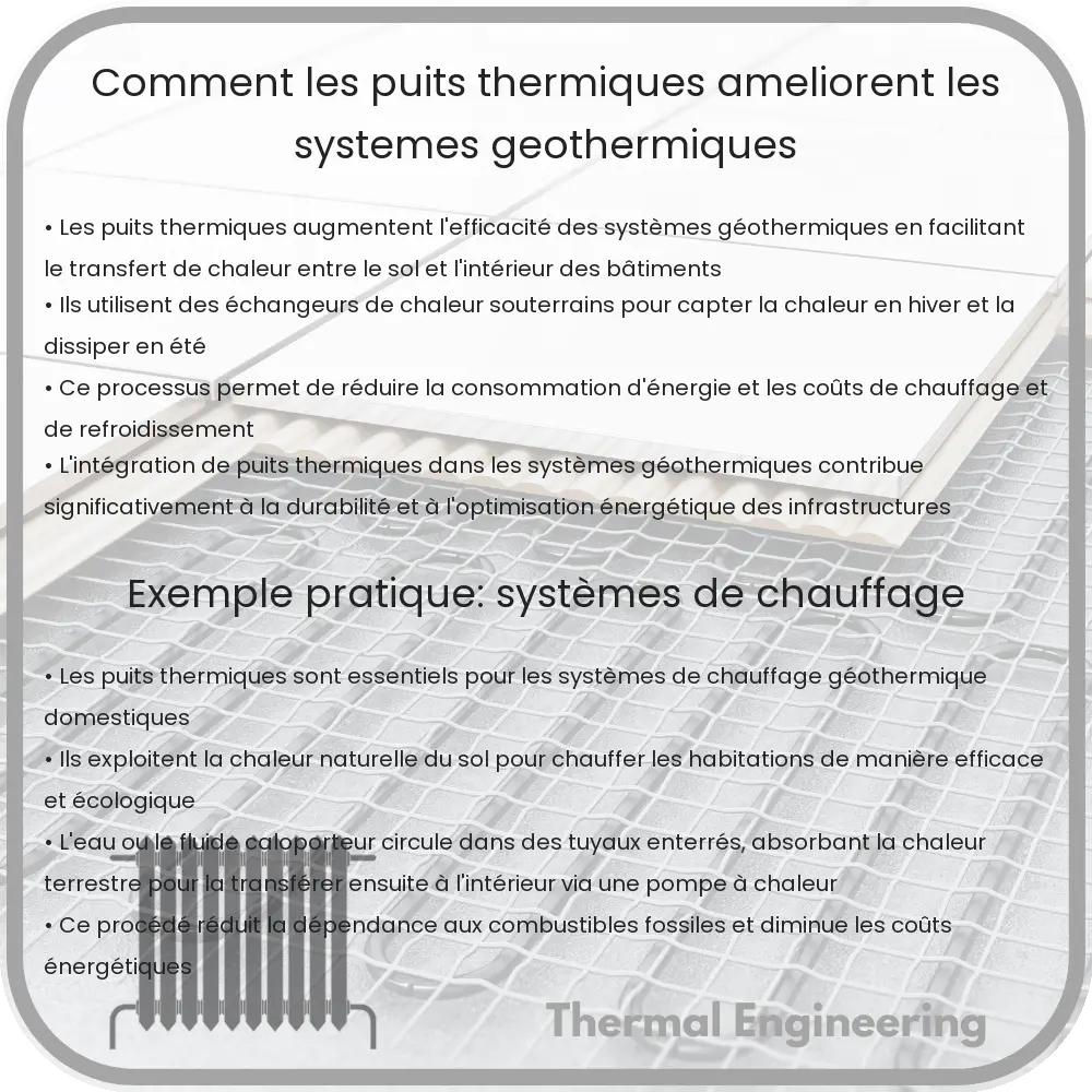 Comment les puits thermiques améliorent les systèmes géothermiques