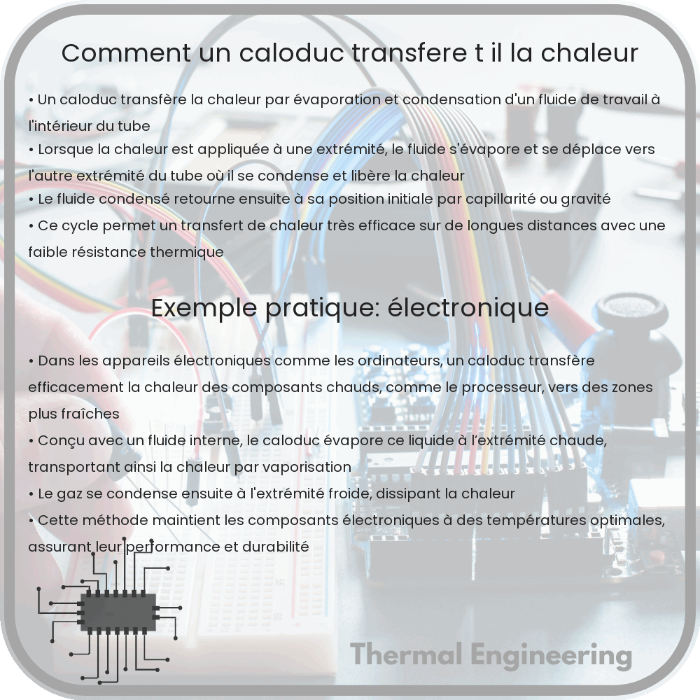Comment un caloduc transfère-t-il la chaleur