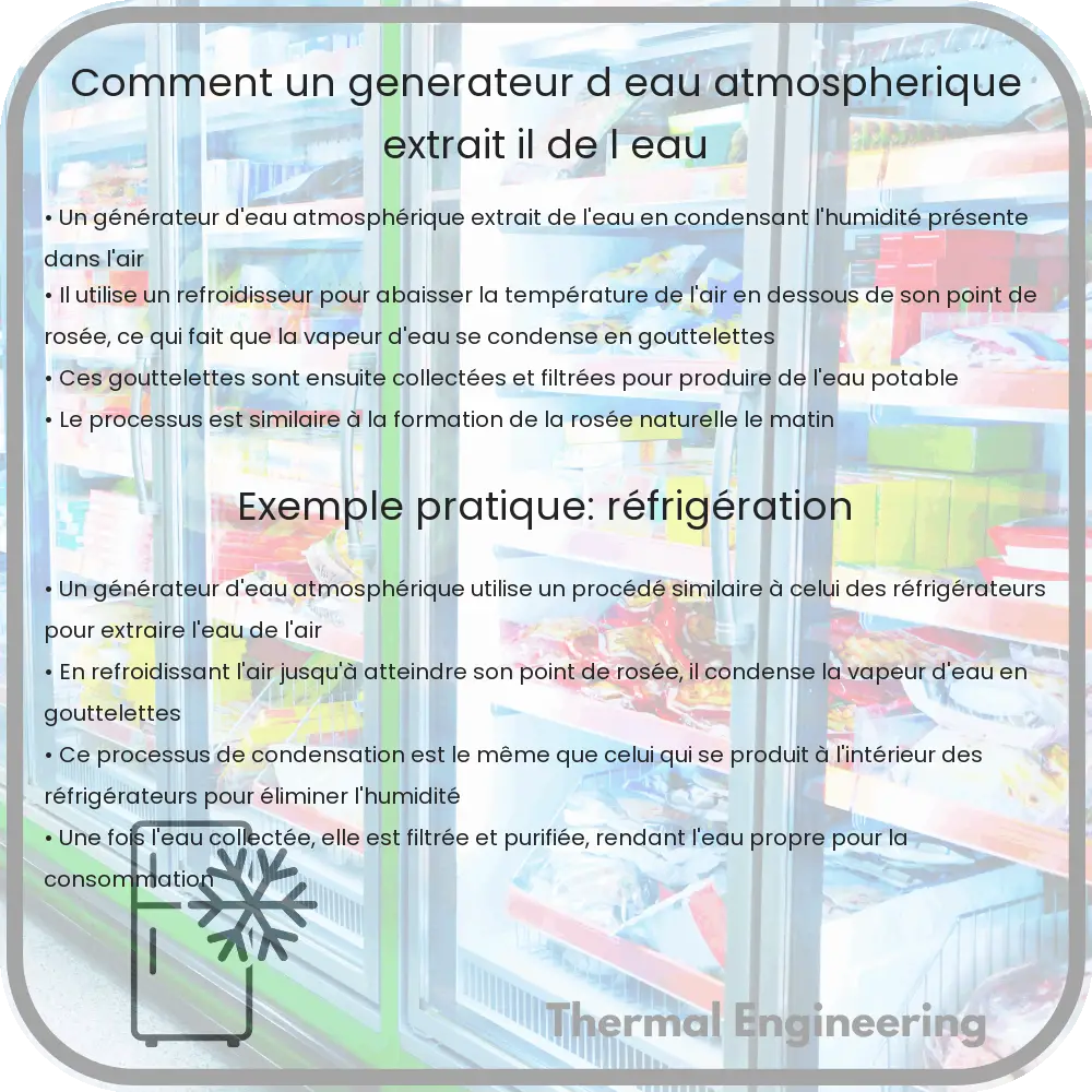 Comment un générateur d'eau atmosphérique extrait-il de l'eau