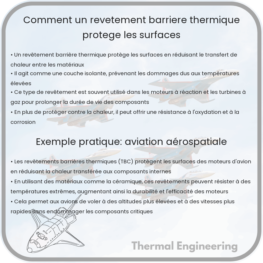 Comment un revêtement barrière thermique protège les surfaces
