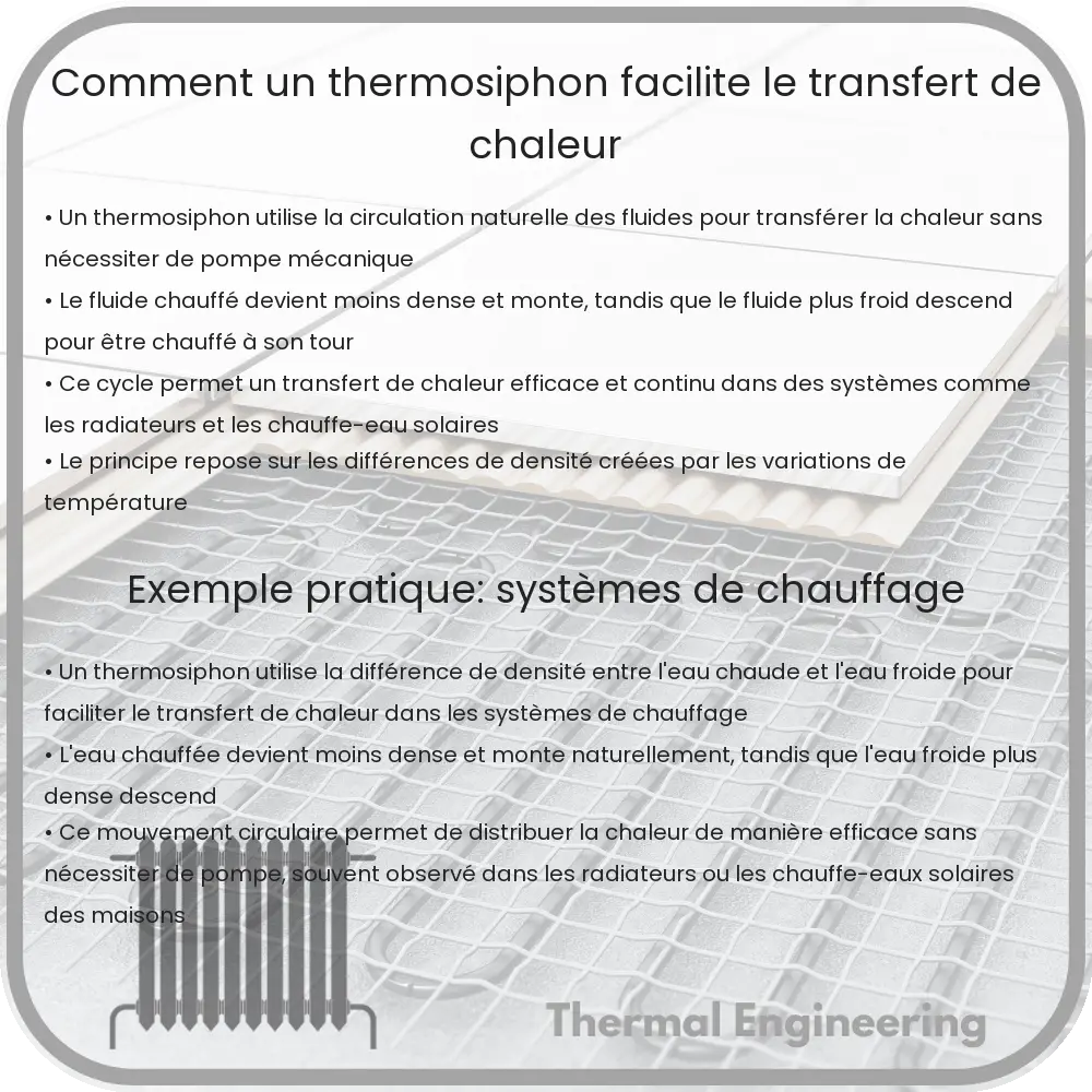 Comment un thermosiphon facilite le transfert de chaleur