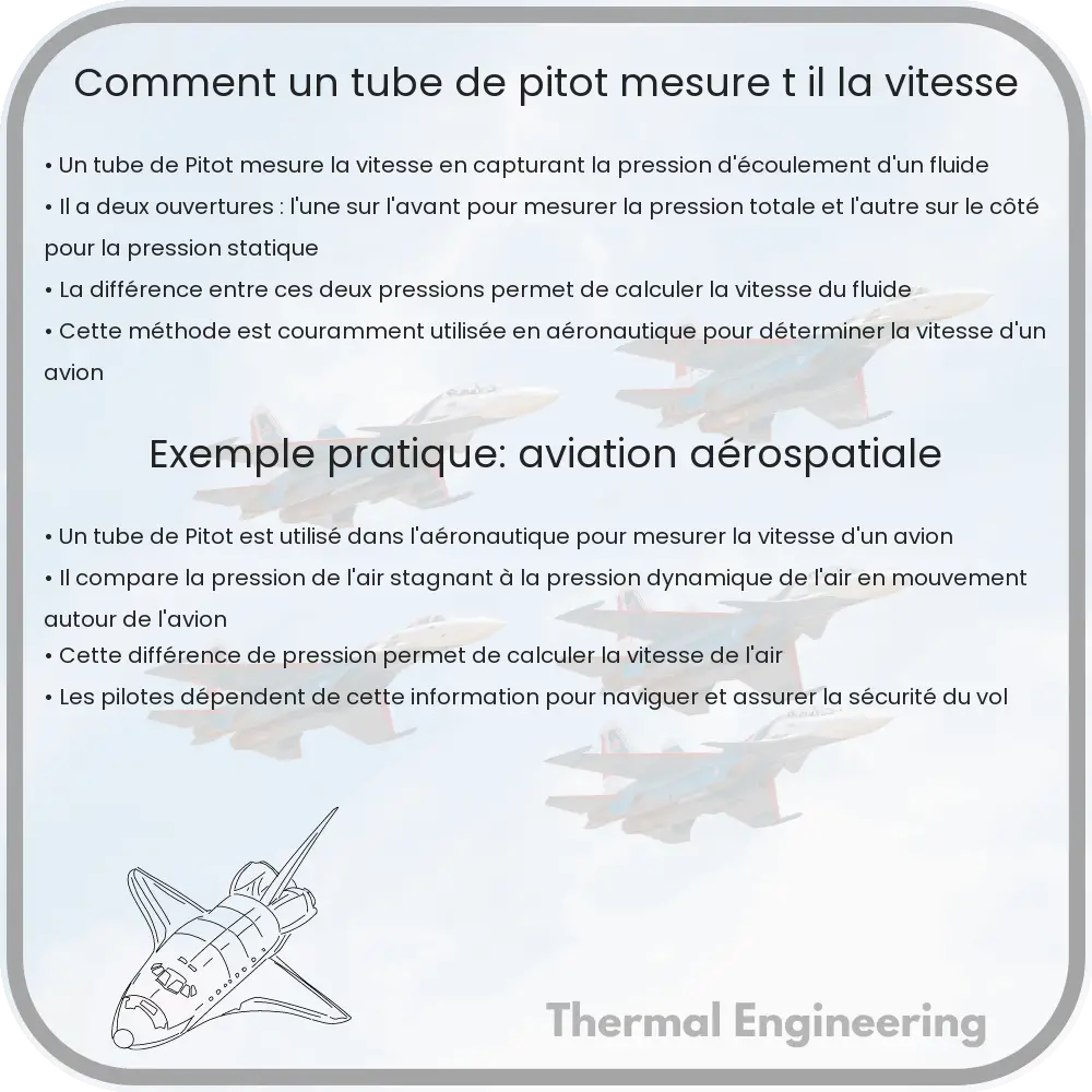Comment un tube de Pitot mesure-t-il la vitesse
