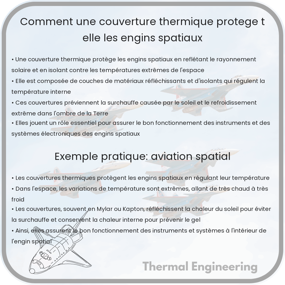 Comment une couverture thermique protège-t-elle les engins spatiaux