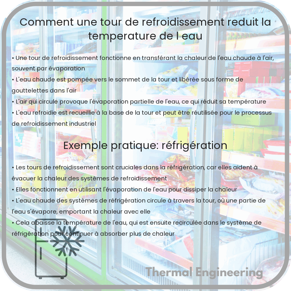 Comment une tour de refroidissement réduit la température de l'eau