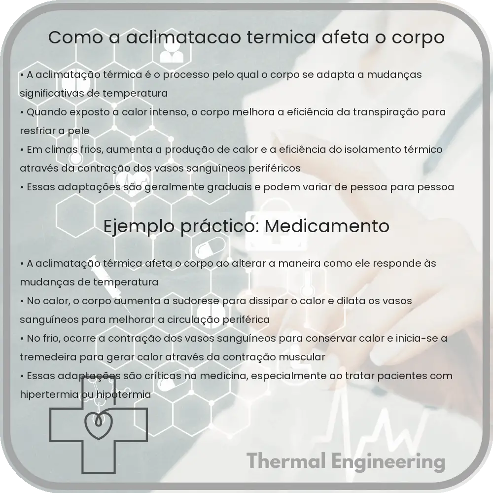 Como a aclimatação térmica afeta o corpo
