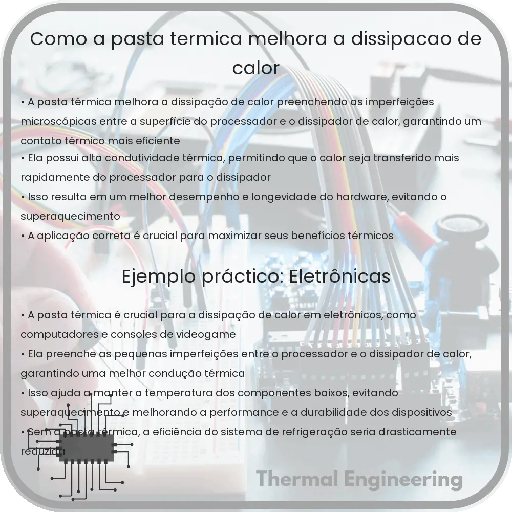 Como a Pasta Térmica Melhora a Dissipação de Calor