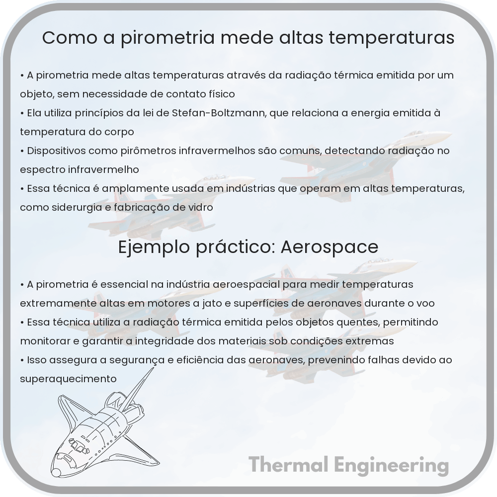 Como a pirometria mede altas temperaturas