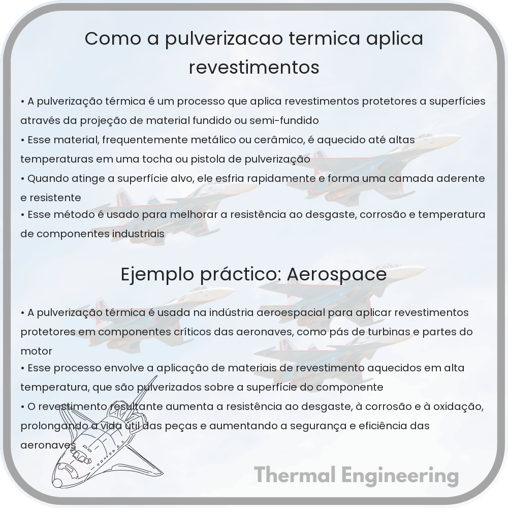 Como a pulverização térmica aplica revestimentos